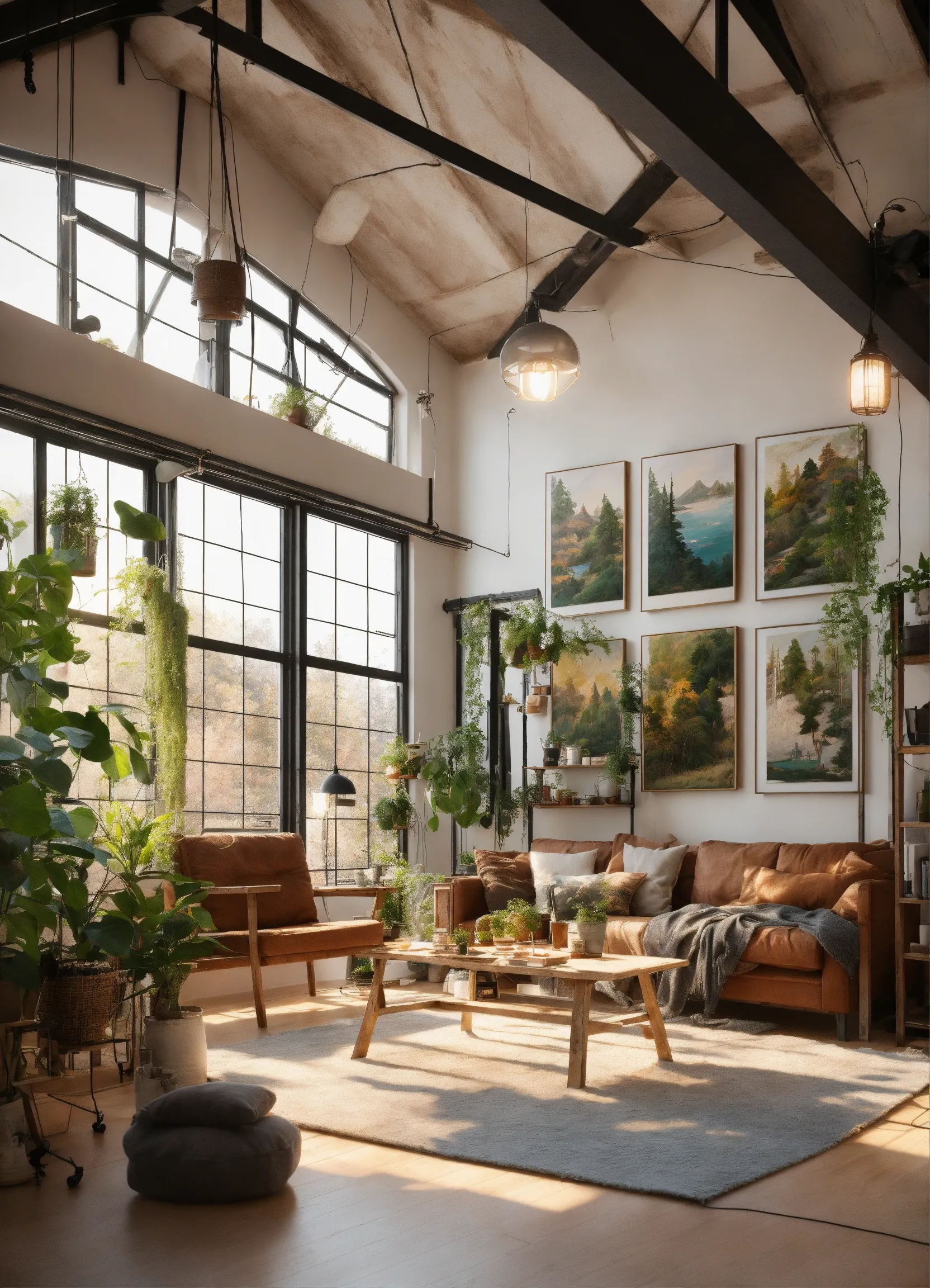 Recycled material outdoor space